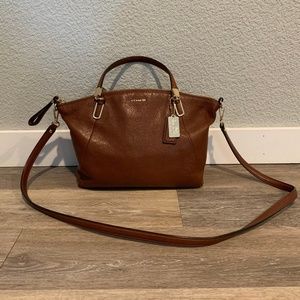 Coach Pebble Leather Kelsey Satchel Crossbody